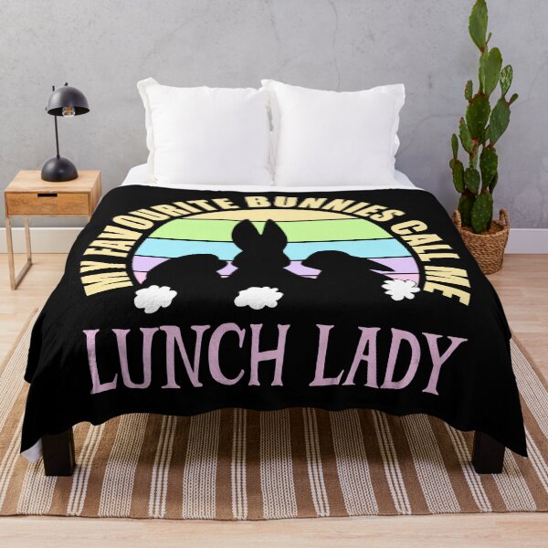 Item preview, My Favourite Bunnies Call Me Lunch Lady, Cute Easter Bunny Sunset designed and sold by ACC .