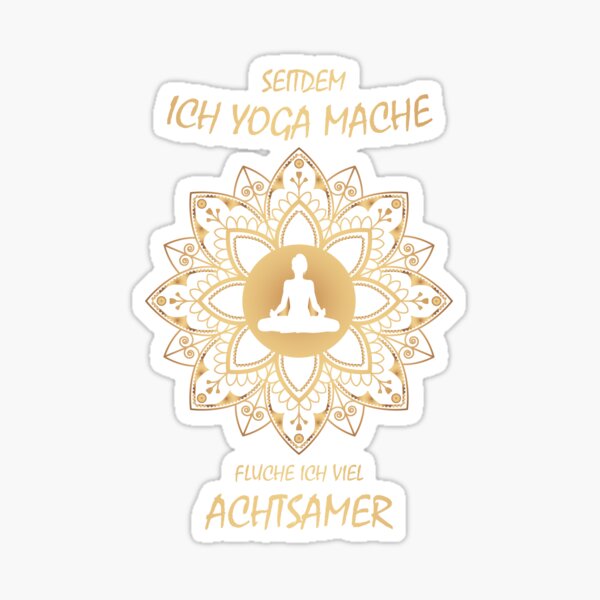 Item preview, Yoga-I swear much more mindful-meditation with yoga designed and sold by Shirt-Designs.