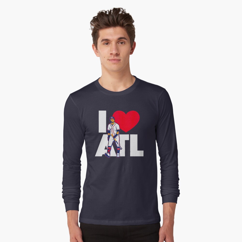 Sam Freeman Atlanta Braves Youth Navy Backer Long Sleeve T-Shirt 