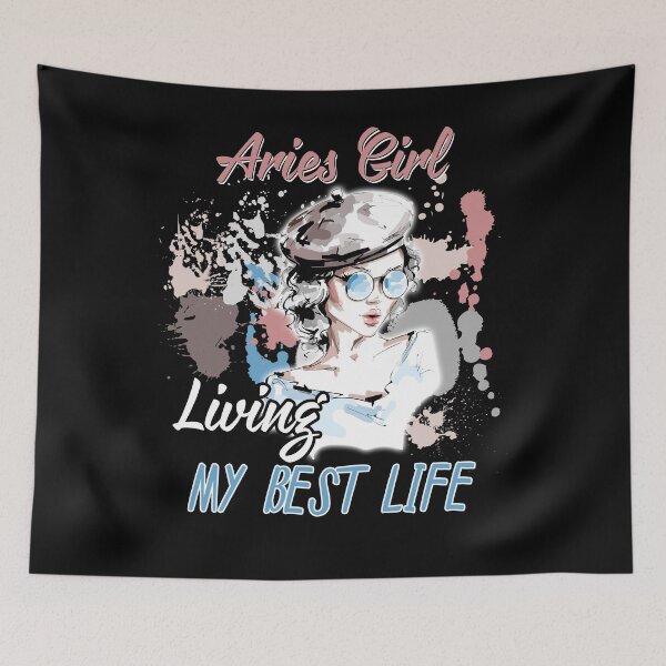 Item preview, Aries Girl Living My Best Life designed and sold by hoangtrongkhiem.