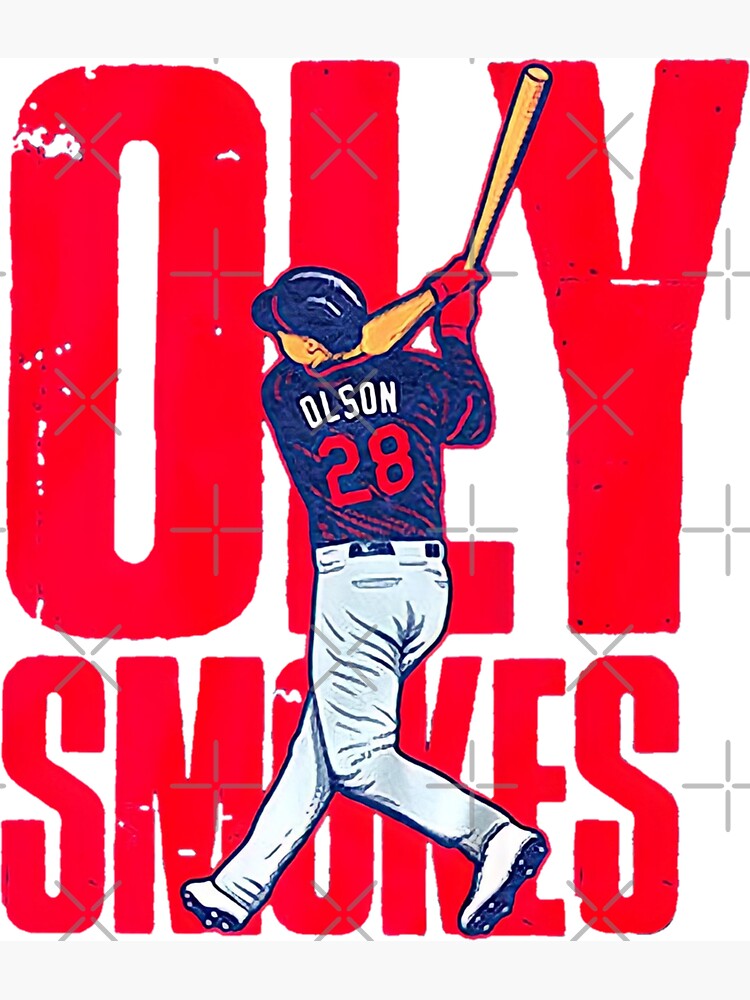 Matt Olson: Oly Smokes Atlanta, Women's V-Neck T-Shirt / Small - MLB - Sports Fan Gear | breakingt