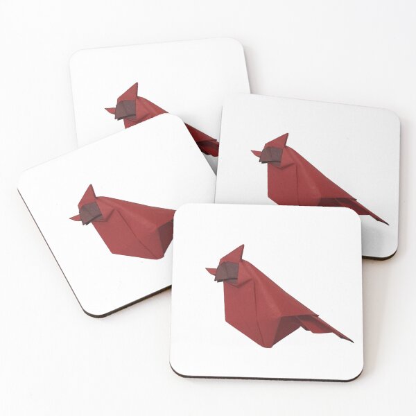 Item preview, Origami cardinal, paper bird designed and sold by Meo Design.