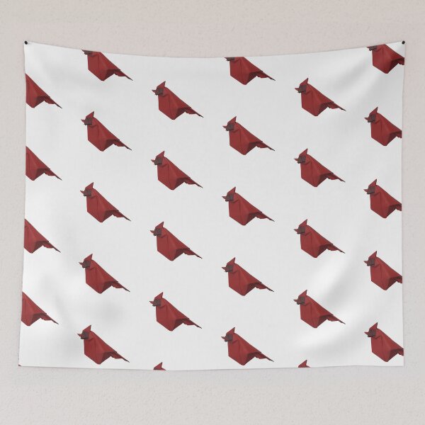 Item preview, Origami cardinal, paper bird designed and sold by Meo Design.