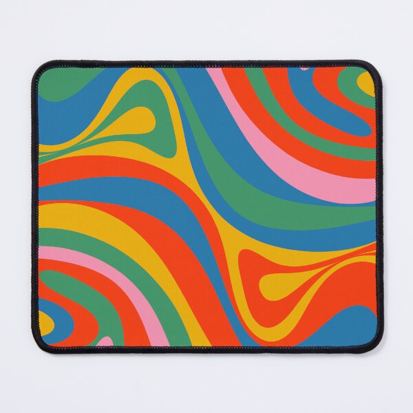 Item preview, New Groove Retro Swirl Colourful Rainbow Abstract Pattern  designed and sold by kierkegaard.