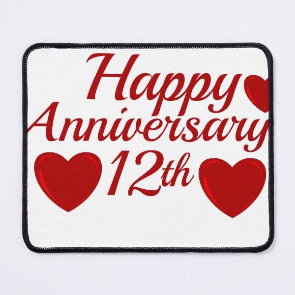 Item preview, happy anniversary 12th designed and sold by win Design.