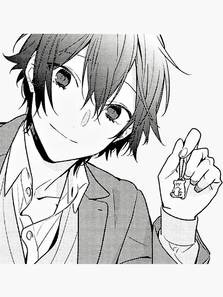 H5 Horimiya the missing pieces season 2 anime lovers manga characters eyes  japanese kanji izumi miyamura figure black and white minimalist cosplay