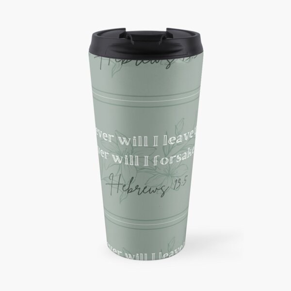 BRGiftshop Personalized Bible Series Mercy Verse Psalm 23-6 License Plate 18oz Travel Mug with Lid 