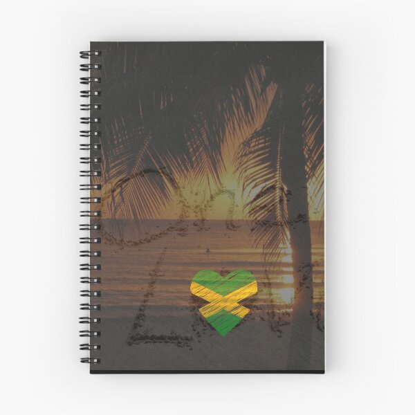 Item preview, Nuff Respect One Love / Beautiful Sunset Setting and One Love Typography With Jamaican Flag Heart / I Love Ja  designed and sold by haRexia.