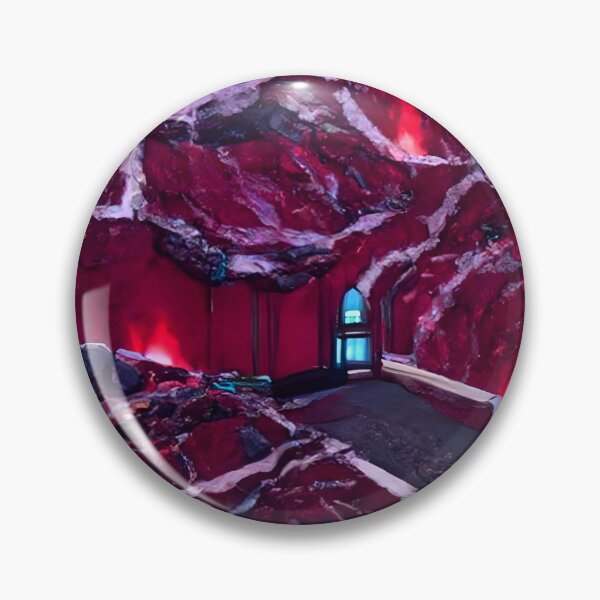 Item preview, Dark Red Bends / New Parallax (Magma Room) Igneous Rock Walls + [With Neon Teal Victorian Trim] designed and sold by DLYANofficial.