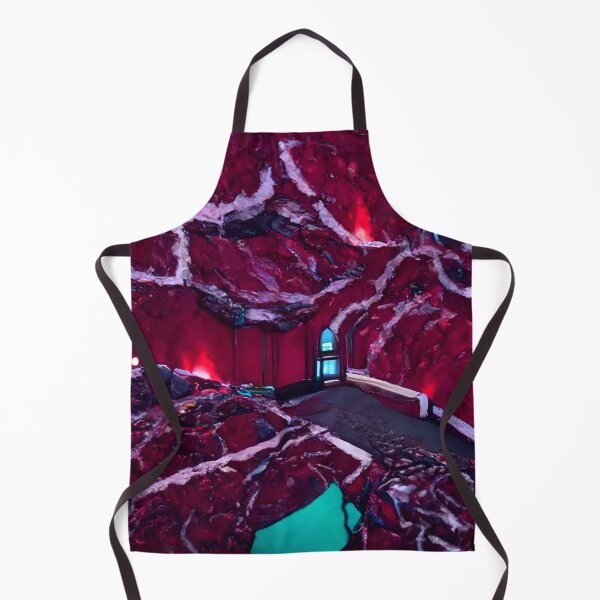 Item preview, Dark Red Bends / New Parallax (Magma Room) Igneous Rock Walls + [With Neon Teal Victorian Trim] designed and sold by DLYANofficial.