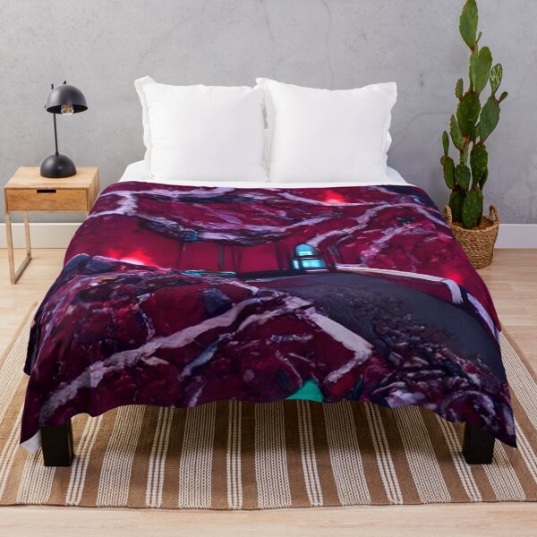 Item preview, Dark Red Bends / New Parallax (Magma Room) Igneous Rock Walls + [With Neon Teal Victorian Trim] designed and sold by DLYANofficial.