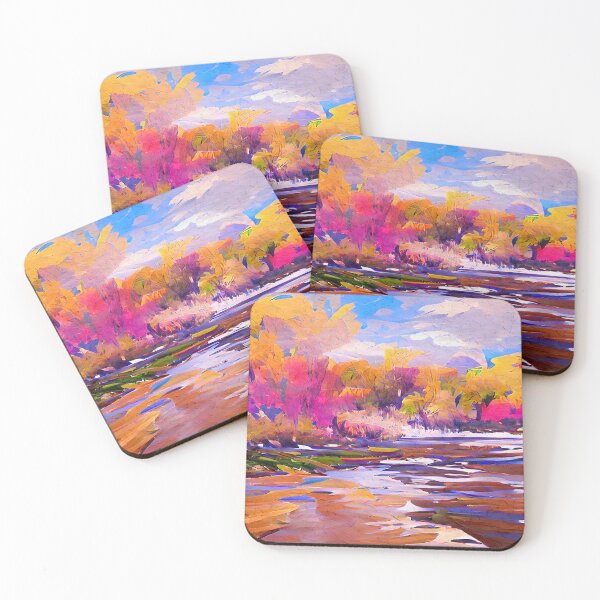Item preview, Platte River Beautiful Painting Nebraska designed and sold by CattlettArt.