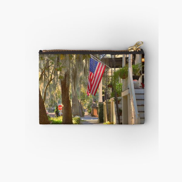 Item preview, American Flag Flying In Savannah Georgia designed and sold by LisaWootenPhoto.