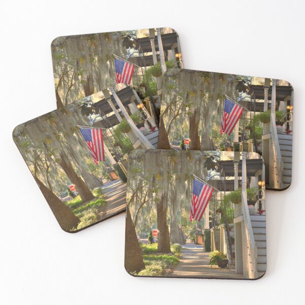 Item preview, American Flag Flying In Savannah Georgia designed and sold by LisaWootenPhoto.