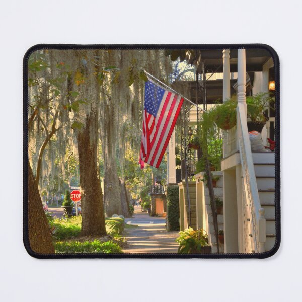Item preview, American Flag Flying In Savannah Georgia designed and sold by LisaWootenPhoto.