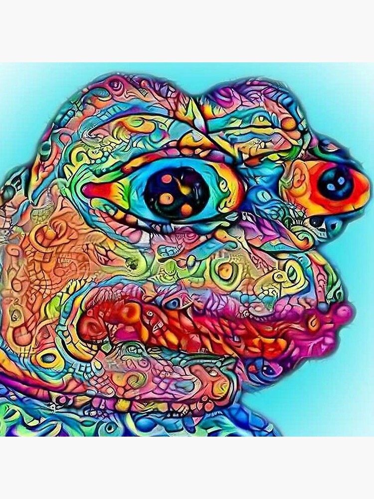 Lsd Pepe Sticker For Sale By Zoomerpost Redbubble