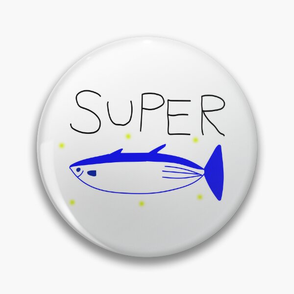 Item preview, super tuna fish blue designed and sold by goldenshop22.