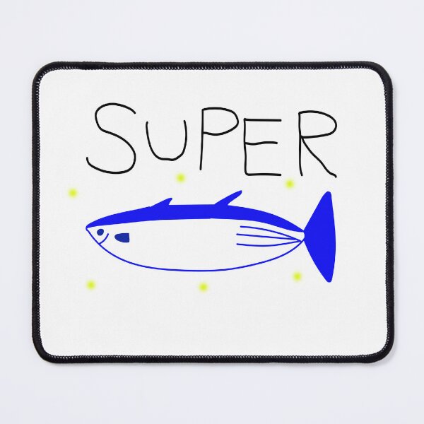 Item preview, super tuna fish blue designed and sold by goldenshop22.