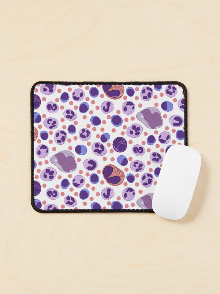 Thumbnail 1 of 5, Mouse Pad, Large White Blood Cell Pattern designed and sold by Lindsey Seymour.