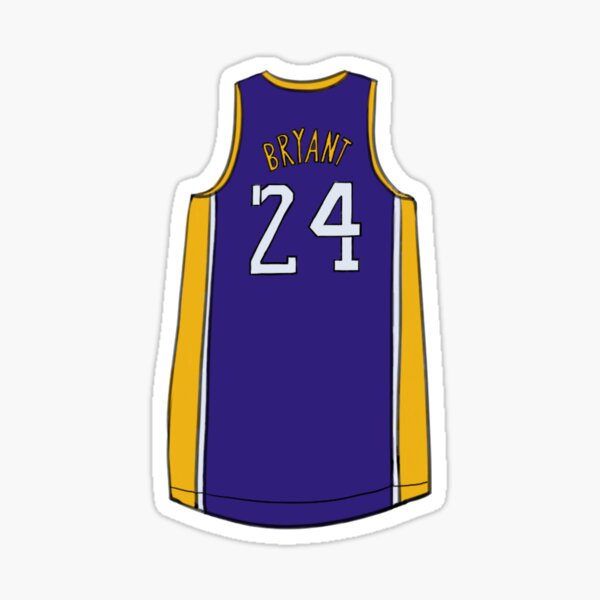 Kobe Bryant Jersey 24 Sticker