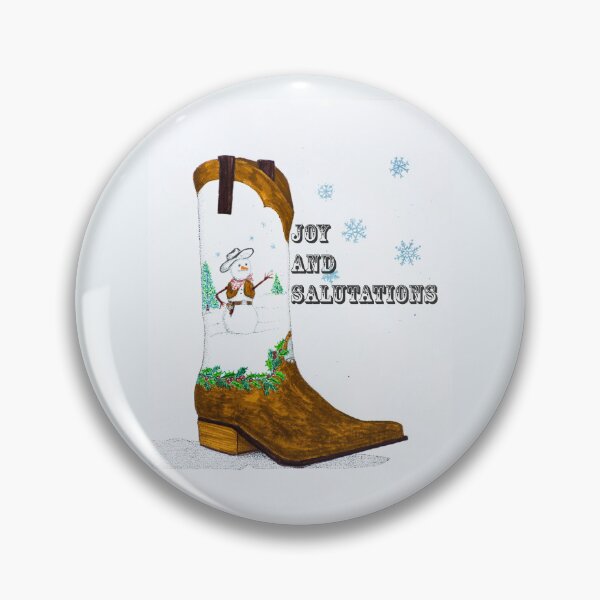 Item preview, Joy and Salutations Boot designed and sold by MoreGoodArt.
