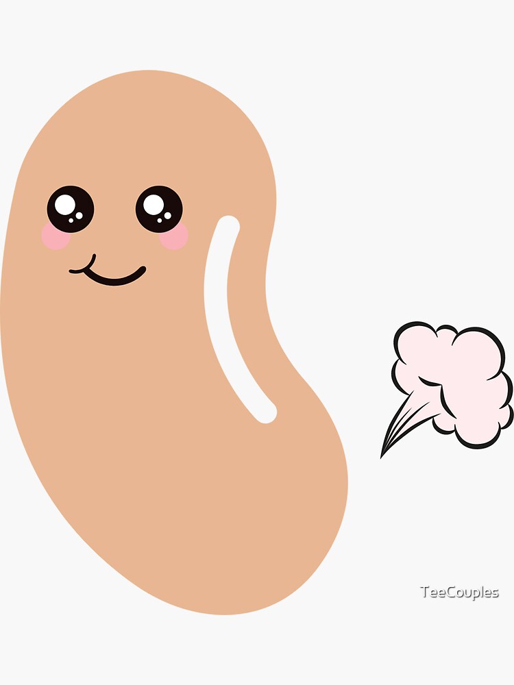 "Baked beans farting" Sticker for Sale by TeeCouples Redbubble