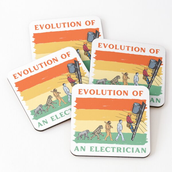 Item preview, Evolution of Electrician, Lineman | Electrician Gift, Funny Art for Electrical Workers designed and sold by EngineersArt.