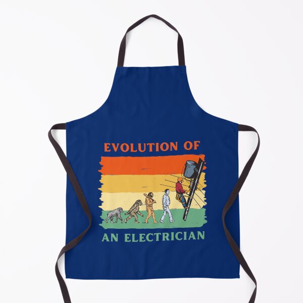 Item preview, Evolution of Electrician, Lineman | Electrician Gift, Funny Art for Electrical Workers designed and sold by EngineersArt.