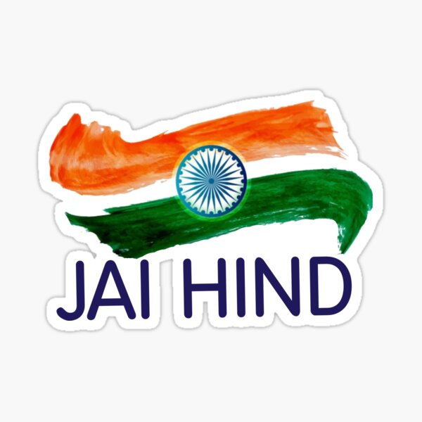 jai-hind-patriotic-artwork-sticker-by-mrsutharsuresh-redbubble