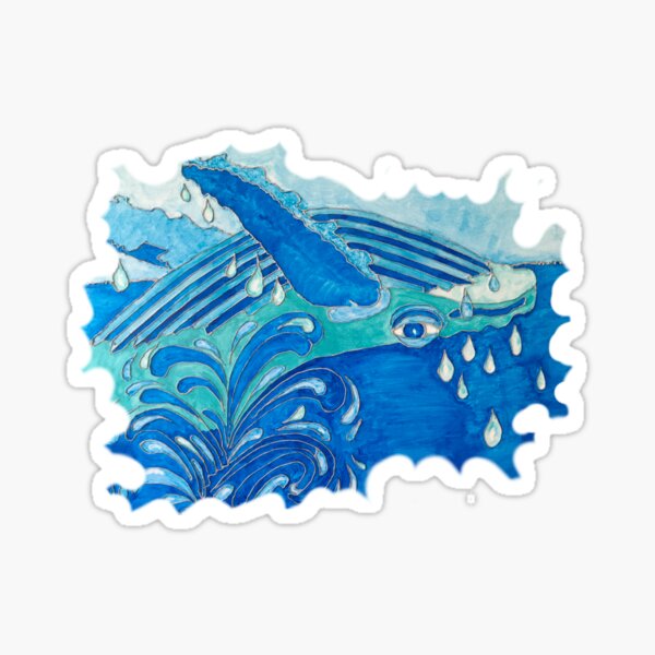 JOYOUS HUMPBACK WHALE Sticker