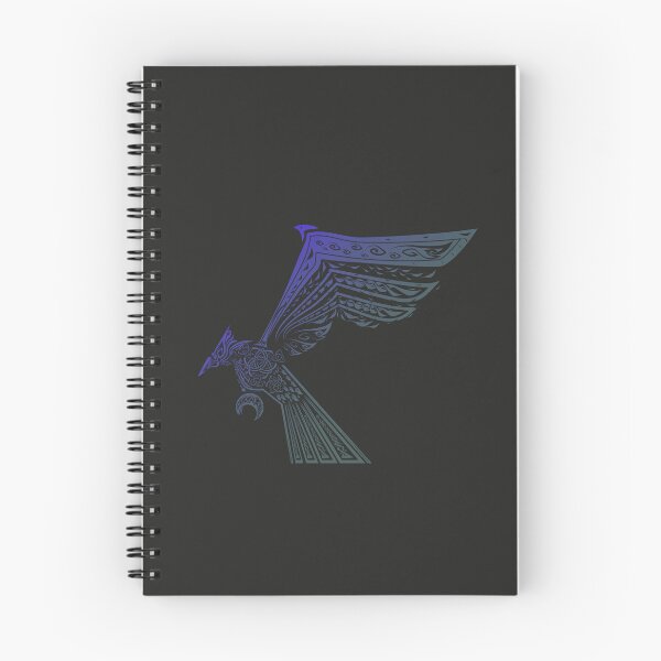 Item preview, Winged eagle/bird illustration decoration Viking style - colored - dark background designed and sold by MoAzim.