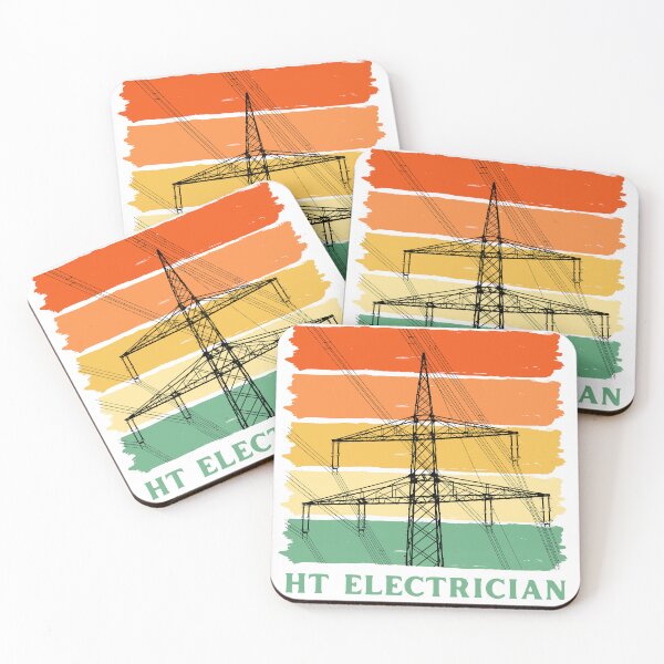 Item preview, HT Electrician, Lineman | Electrician Gift, Electricity Transmission Tower Art for Electrical Workers designed and sold by EngineersArt.