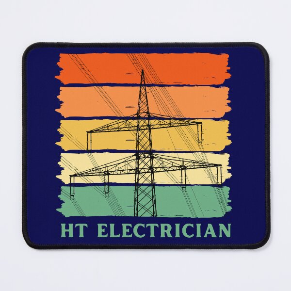 Item preview, HT Electrician, Lineman | Electrician Gift, Electricity Transmission Tower Art for Electrical Workers designed and sold by EngineersArt.