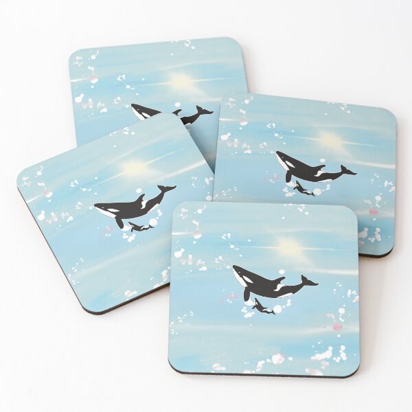 Item preview, A little calf and orca whale with love, Happy Mother’s Day wishes designed and sold by PalinoColour.