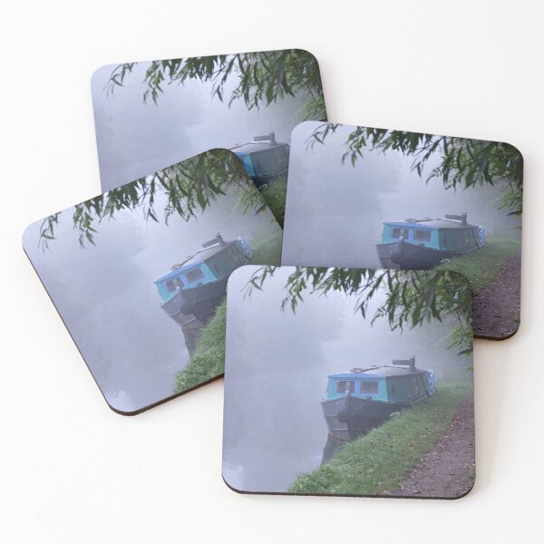 Item preview, blue narrow boat designed and sold by markspics.