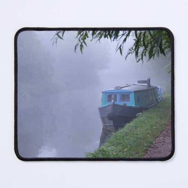 Item preview, blue narrow boat designed and sold by markspics.