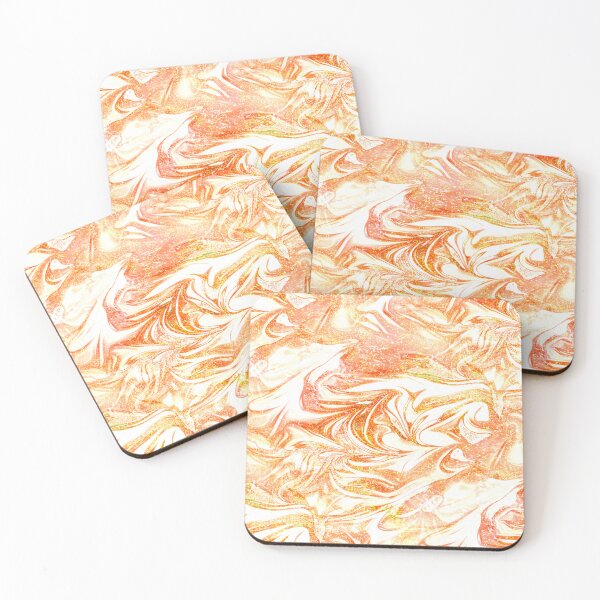 Item preview, Orange and Yellow Sparkling Abstract Swirls designed and sold by nimreninmu.
