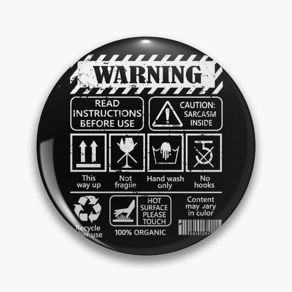 Item preview, Instructions for Use - Warnings Humor and Sarcasm designed and sold by Shirt-Designs.