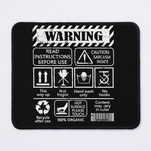 Item preview, Instructions for Use - Warnings Humor and Sarcasm designed and sold by Shirt-Designs.