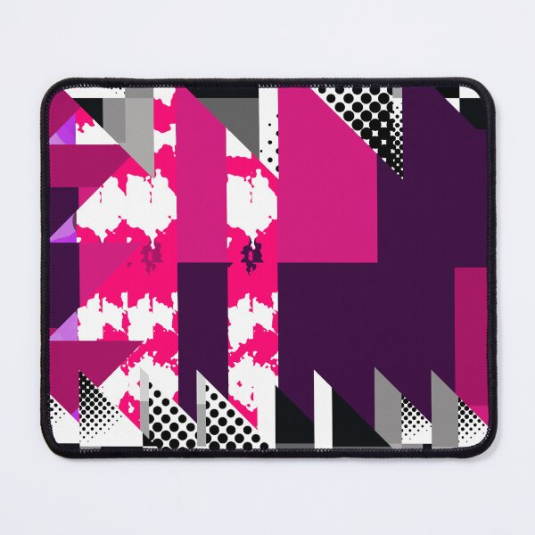 Item preview, Pink And Black Abstract Geometric Triangle And Dot Shapes, designed and sold by marvacousins246.