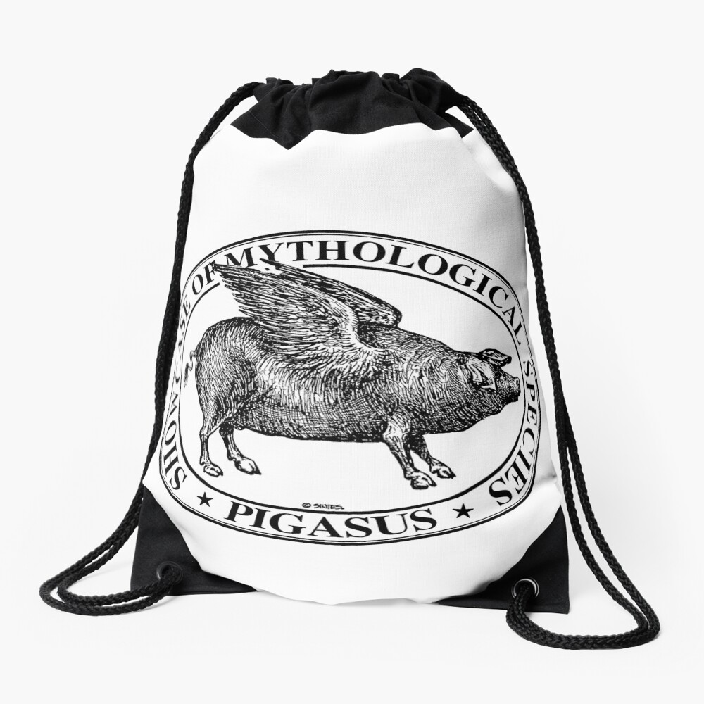 Pigasus negro Mochila saco