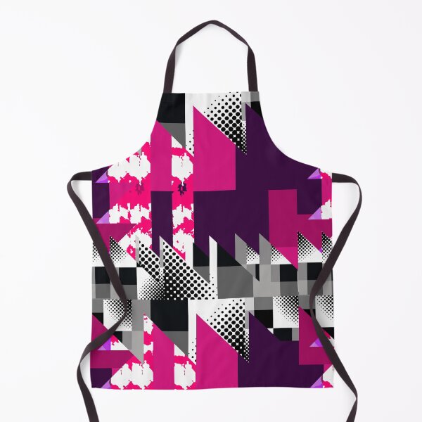 Item preview, Pink And Black Abstract Geometric Triangle And Dot Shapes, designed and sold by marvacousins246.
