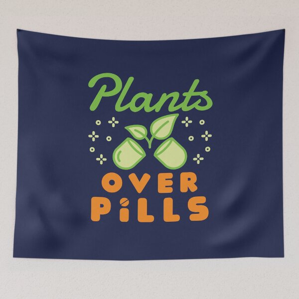 Item preview, Plants Over Pills Herbal Medicine Herbalist designed and sold by jaygo.