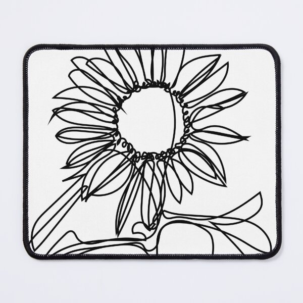 Item preview, Sunflower line art designed and sold by vixfx.