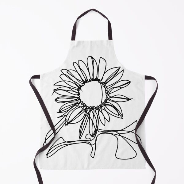 Item preview, Sunflower line art designed and sold by vixfx.