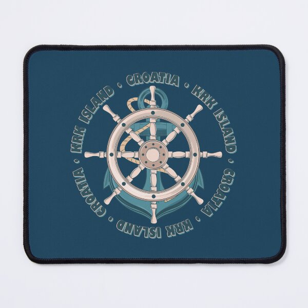 Item preview, Krk Island Croatia Nautical Summer Anchor Design designed and sold by CynthiaGraphics.