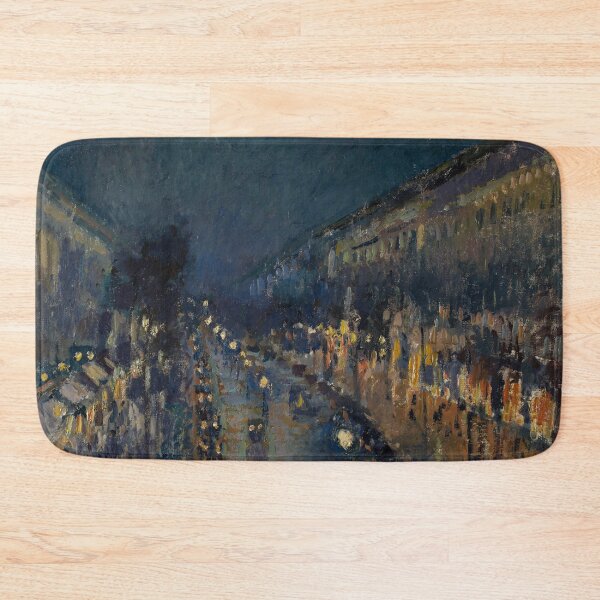 Item preview, The Boulevard Montmartre at Night - Pissarro Vintage Reproduction designed and sold by molamode.