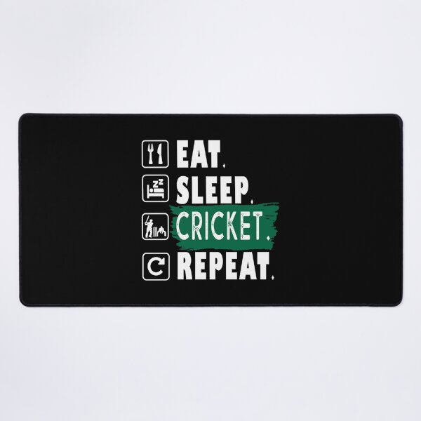 Item preview, Eat Sleep Cricket Al Essential T-Shirt designed and sold by ethenfran6.