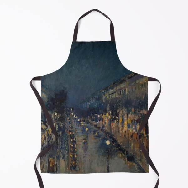 Item preview, The Boulevard Montmartre at Night - Pissarro Vintage Reproduction designed and sold by molamode.