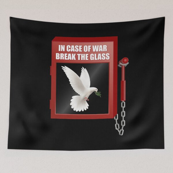 Item preview, Peace - In Case of War Break the Glass -White Dove designed and sold by Shirt-Designs.